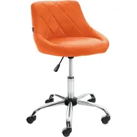 BellaFurn Tabouret de travail confortable - chaise de bureau - hauteur réglable, dossier et rotation 360°, similicuir