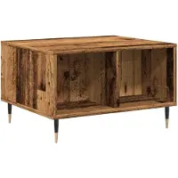 vidaXL Table basse imitation vieux bois 60x50x36,5 cm Bois composite