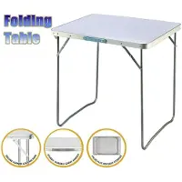 StarTech.com Table pliante pour camping - Table pour balcon et bureau - Structure en métal - 80 x 60 x 69 cm - Pliable - Adaptée pour une utilisation intérieure et extérieure