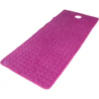 Famanu Matelas de massage pour lit, marque : confort et respirabilité, couleur lilas, avec ouverture faciale
