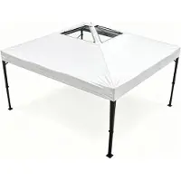 StarTech.com Pavillon pliable de 3x3 mètres - Tente de fête professionnelle - Imperméable - Hauteur réglable - Structure en acier robuste - Livré avec une sacoche de transport et des sacs de sable - Blanc