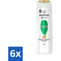 Pantene - Shampooing - Smooth & Silky - Pour des cheveux lisses et soyeux - 400 ml - Pack avantage - 6 pièces