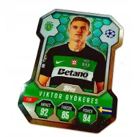 Hasbro Match Attax 2024/25 Card. Sh8 Viktor Gyokeres / Chrome Pro Elite Shield