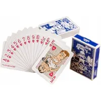 Hasbro Captain Bomba Poker or Macau Cards, Edition 4, Blue, LIMITED EDITION