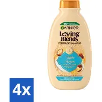 Garnier Shampooing riche à l'argan Loving Blends 300 ml - Pack avantage - 4 pièces