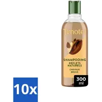 Timotei - Shampooing - Brun intense - 300 ml - Pack économique - 10 pièces