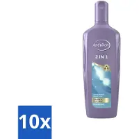 Unilever Shampooing Andrélon 2 en 1 - Nettoie et nourrit - 300 ml - Pack avantage - 10 pièces