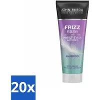 John Frieda 20 flacons de shampooing Frizz Ease Weightless Wonder, 250 ml chacun. Offre spéciale : pack de 20
