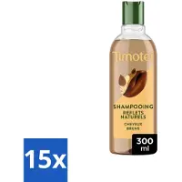 Timotei - Shampooing - Brun intense - 300 ml - Pack économique - 15 pièces