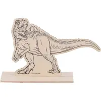 Artist & Co Set de peinture dino en bois, 6 pièces.