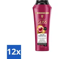Schwarzkopf Gliss - Shampooing - Color Protect & Shine - Pour une tenue longue durée de la couleur - 250 ml - Pack avantage - 12 pièces