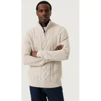 Garcia Z1182 Half Zip Sweater Beige S Homme