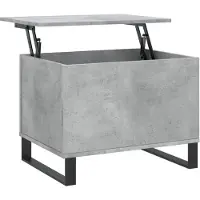 vidaXL Table basse gris béton 60x44,5x45 cm Bois composite