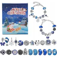 Nobo Kids Calendrier de l'Avent de Noël avec bijoux, bracelets, perles et pendentifs