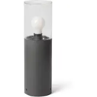 Faro Lampe de socle gris foncé avec verre transparent H400 KILA 71746