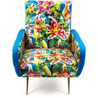 Seletti Fauteuil fleurs avec des trous