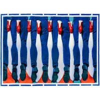 Seletti Tapis rectangulaire à ciseaux