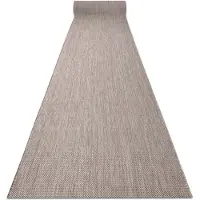 Rugsx Le tapis de couloir SIZAL SION Mélange tissé à plat beige 80cm 80x110 cm
