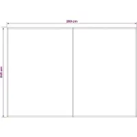 vidaXL Tissu de remplacement pour store, beige, 300 x 250 cm, polyester