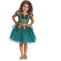 Disguise Costume de Princesse Disney Merida Brave pour Filles Tout-Petits