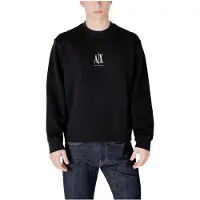 Armani Exchange Sweat-shirt 'Felpa' noir / blanc
