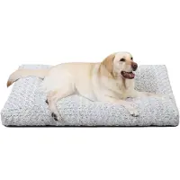 Sonstiges Lit pour chien, taille XL, lavable, gris clair, 105x70 cm, moelleux, antidérapant, épaisseur 9 cm