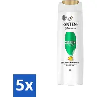 Pantene - Shampooing - Smooth & Silky - Pour des cheveux lisses et soyeux - 400 ml - Pack avantage - 5 pièces