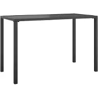 vidaXL Table à manger de jardin anthracite 110x54x70 cm acier