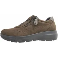 Imac Chaussures de sport pour femmes, lacets, style sportif, marron, pour le quotidien