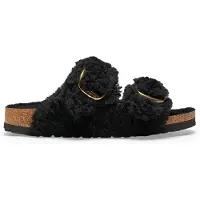 Birkenstock Sandales Arizona avec boucle en métal, doublure en Fourrure artificielle, pour femmes, modèle à pied fin