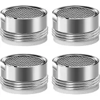 OEM Aérateur rotatif - Lot de 4 - Universel - Douche économique - Tête rotative - Avec différents embouts - M24 - Économie d'eau - Adaptateur pour robinets