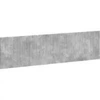 Syfax Tête de lit fixée au mur, modèle HOORN, couleur gris béton, matériau composite en bois