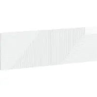 Syfax Tête de lit fixée au mur, modèle HAARLEM, blanc brillant, en bois composite