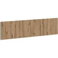 Syfax Tête de lit fixée au mur, modèle ZWOLLE, en bois stratifié imitation chêne artisanal