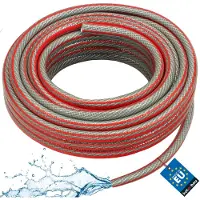 KOTARBAU Tuyau d'arrosage 1/2", 6 couches, professionnel pour l'arrosage, 20 mètres, gris