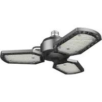 Osram Luminaires de plafond Highbay Blade Sensor, modèle avec ailettes, couleur noire, 4000 K, 4300 lm, 40 W, diamètre de 33,75 cm, en aluminium