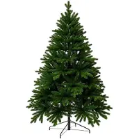 VIVANNO , sapin de Noël en polyéthylène, modèle NORDMANN, 240 cm de haut, forme ronde, couleur verte, aspect naturel - Dimensions : 158 x 240 cm