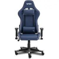 Nasa GA002-R, Siège baquet, Dossier rembourré, Bleu, Rouge, Bleu, Rouge, Nylon, Tissu