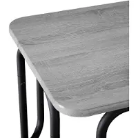 vidaXL Table basse grise imitation bois Sonoma, 79,5 x 40 x 36 cm, matériau composite bois