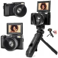 Agfa Kit VLOG : Appareil photo numérique 24MP, caméra 4K VLG-4K + télécommande / VLG-4K S