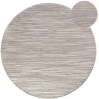 Tapis.fr Tapis d'intérieur & extérieur Verona beige 120 cm rond