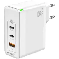 Aisens Chargeur mural ASCH-100W3P008-W/ 2xUSB Type-C/ 1x USB/ 100W