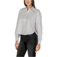 Armani Exchange pour femme. XW001180AF12812U0002 Chemise à manches longues blanche (M), Casuel, Coton, Manche longue