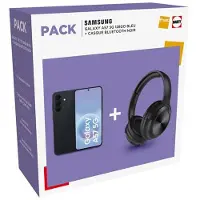 Samsung Pack Smartphone Galaxy A57 5G Nano SIM 128 Go 6.7" Bleu + Casque Bluetooth Noir