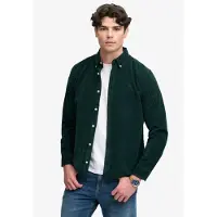 Superdry Homme Chemise Classique en Velours Côtelé Green Taille: Xxl