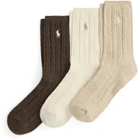 Ralph Lauren Chaussettes beige / ivoire / chocolat