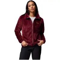 Columbia Fire Side Ii Sherpa Full Zip Fleece Rouge S Femme