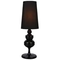Azzardo Lampe de table Baroco, noire, modèle AZ2162, culot E27, 1x50W, indice de protection IP20, 18 cm, noire