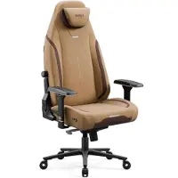 Diablo Chairs Fauteuil Diablo X.Eye Prime Gaming avec fonction de refroidissement, fauteuil de bureau, fauteuil de travail, capacité de charge jusqu'à 140 kg, taille standard, couleur marron camel