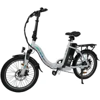 Shengmilo Vélo électrique pliable urbain K7, 20 pouces, pour adultes, avec écran couleur intelligent, connexion via application, freins à disque mécaniques, éclairage LED, capacité de charge : 150 kg